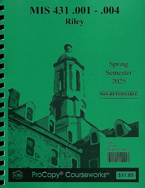 MIS 431 Riley packet 116 cover